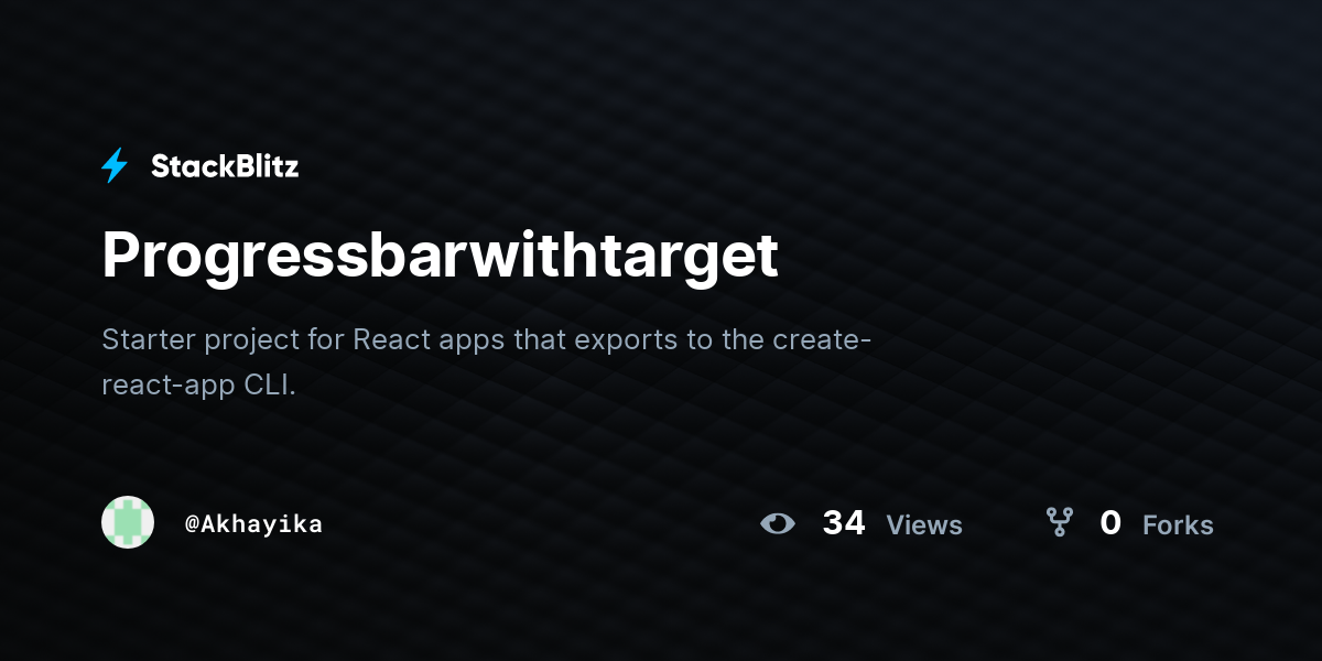 Progressbarwithtarget - StackBlitz