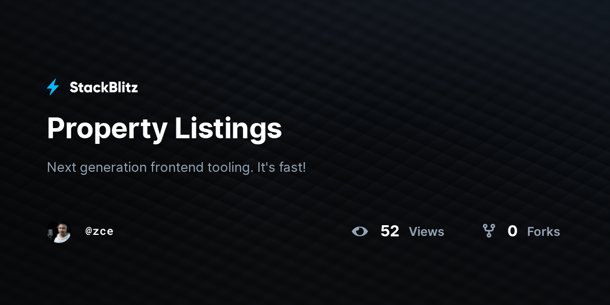 Property Listings - StackBlitz