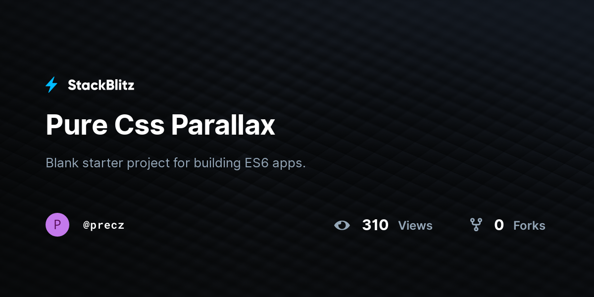 Pure Css Parallax - StackBlitz