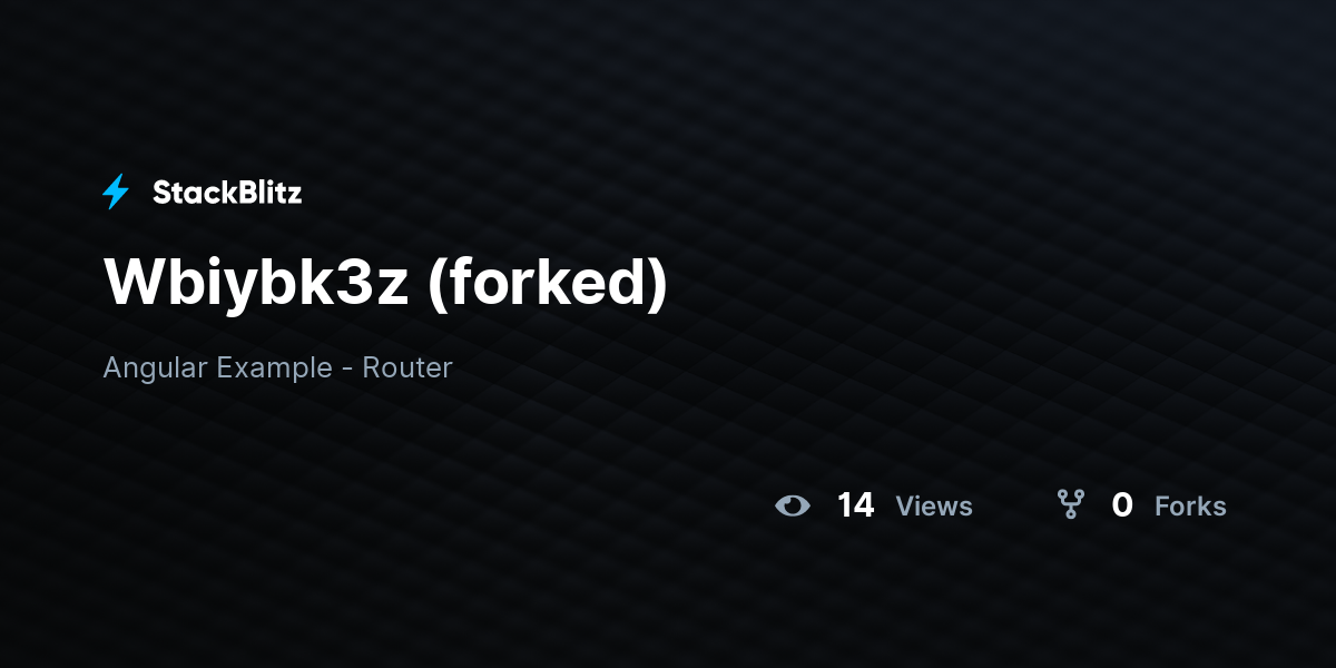 Wbiybk3z (forked) - StackBlitz