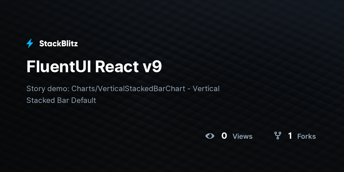 FluentUI React v9 - StackBlitz