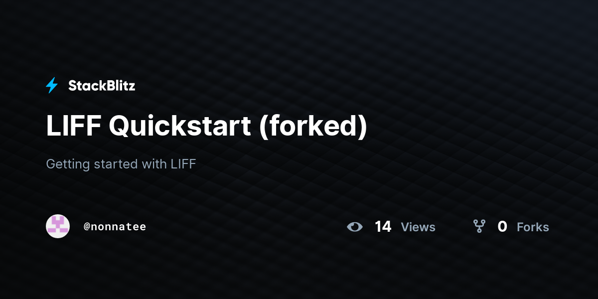 LIFF Quickstart (forked) - StackBlitz