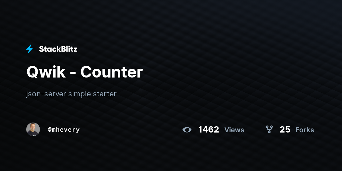 Qwik - Counter - StackBlitz