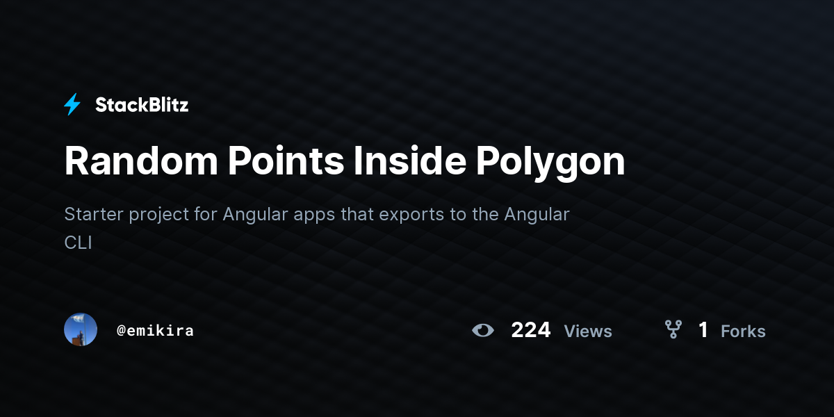 Random Points Inside Polygon - StackBlitz