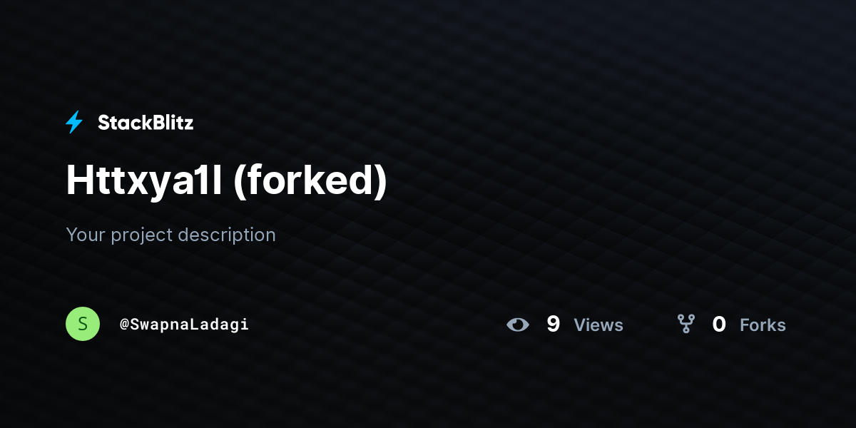 Httxya1l (forked) - StackBlitz