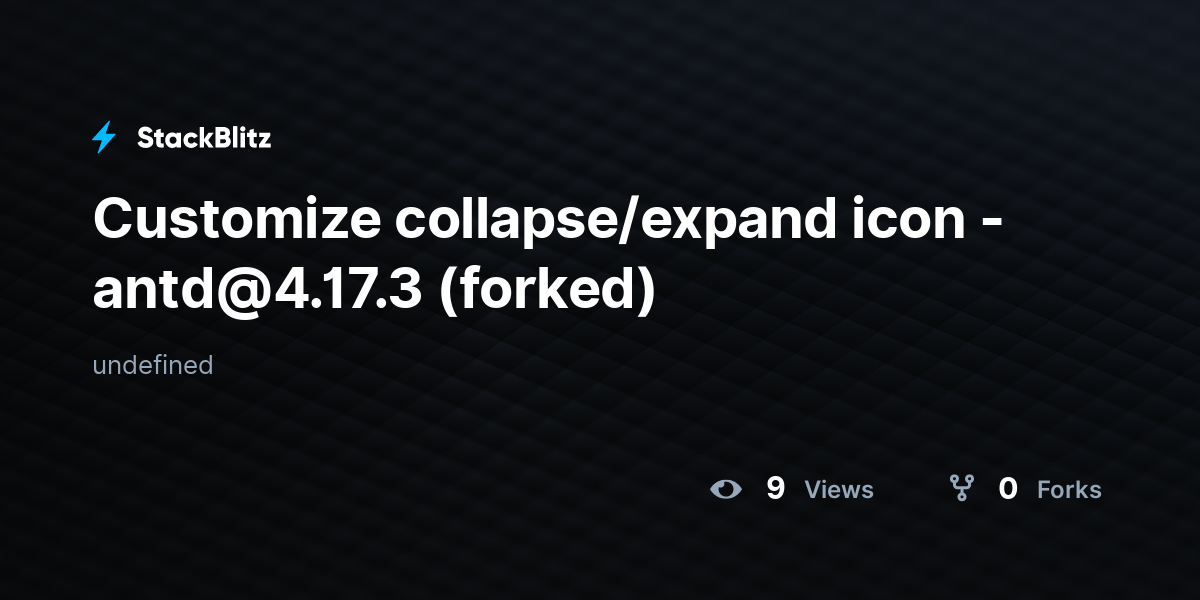 Customize collapse/expand icon - antd@4.17.3 (forked) - StackBlitz