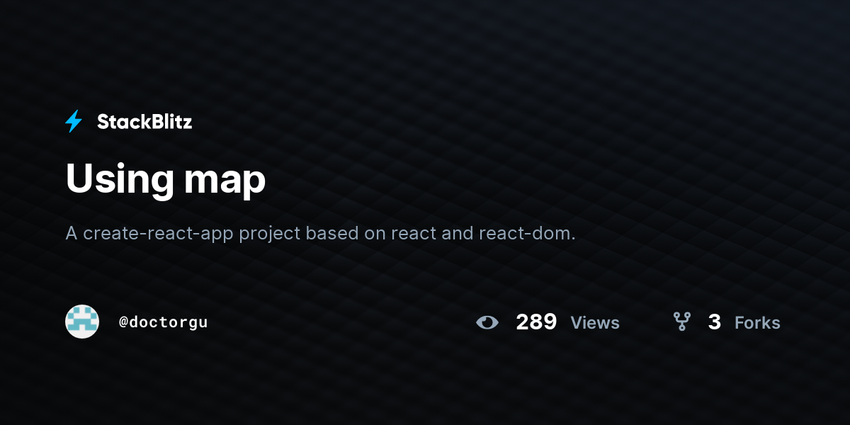 Using map - StackBlitz