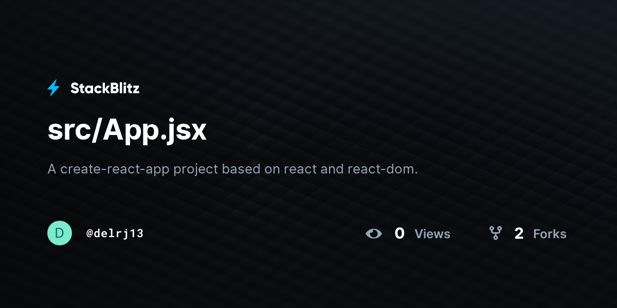 src/App.jsx - StackBlitz