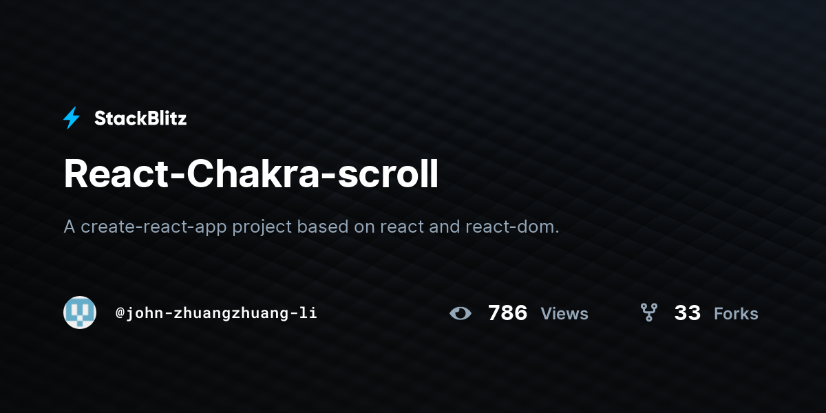 React-Chakra-scroll - StackBlitz