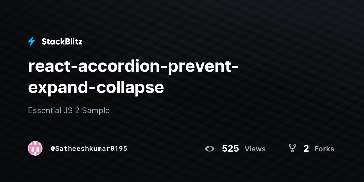 react-accordion-prevent-expand-collapse - StackBlitz