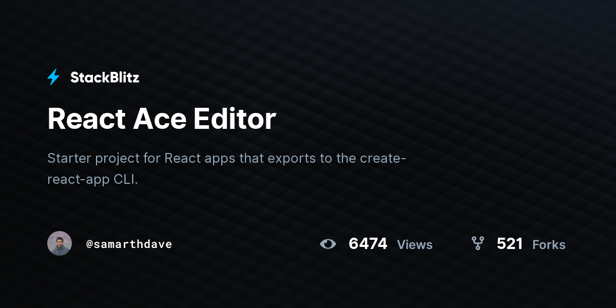 react-ace-editor-stackblitz