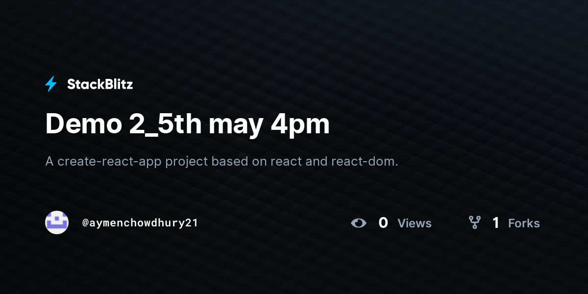 Demo 2_5th may 4pm - StackBlitz