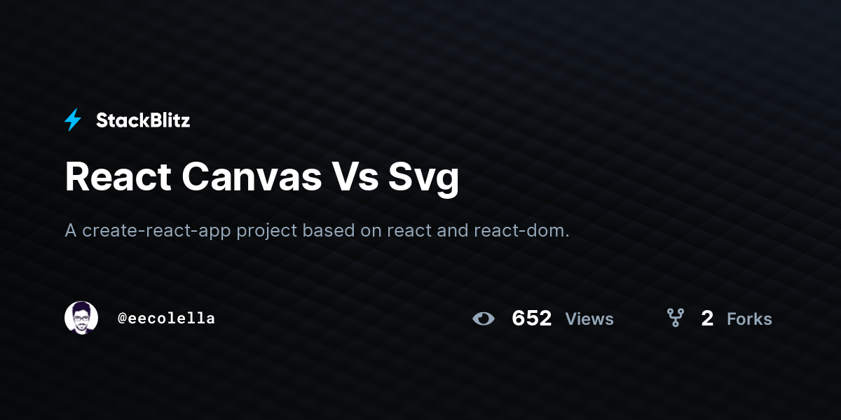 React Canvas Vs Svg - StackBlitz