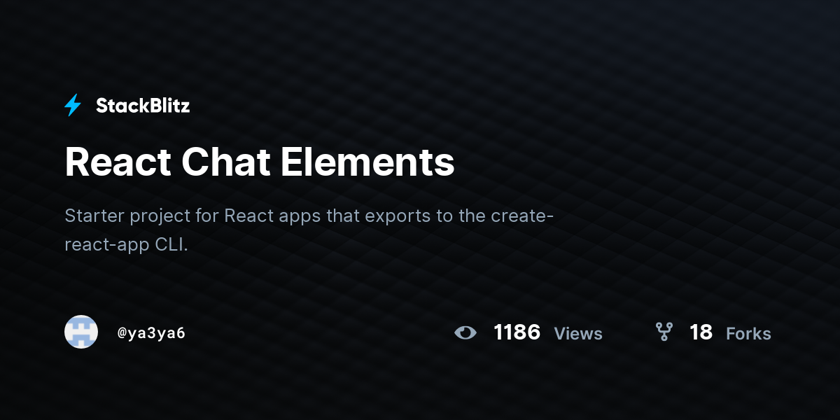 React Chat Elements Example