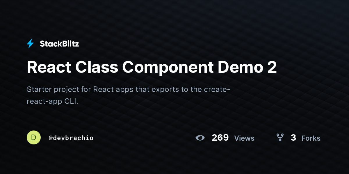 react-class-component-demo-2-stackblitz