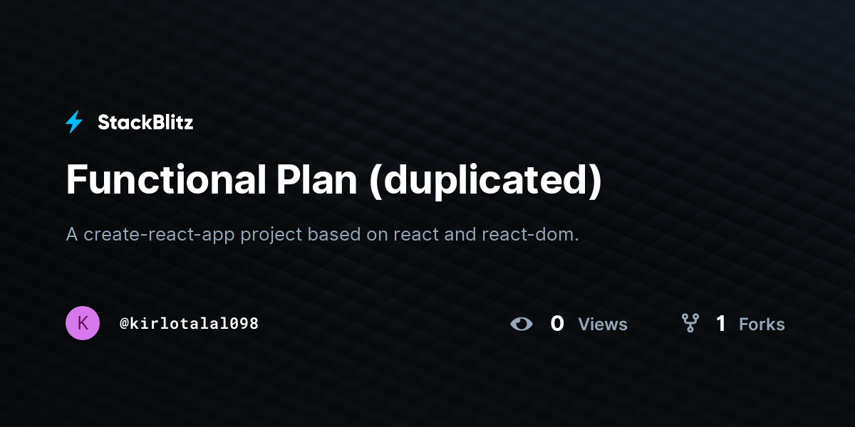 Functional Plan (duplicated) - StackBlitz