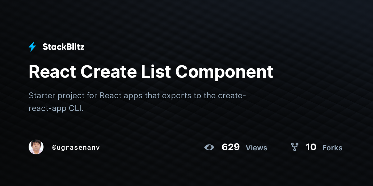 React Create List Of Elements