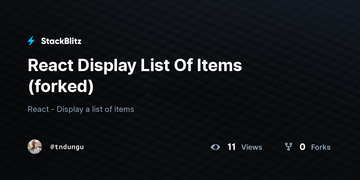 react-display-list-of-items-forked-stackblitz
