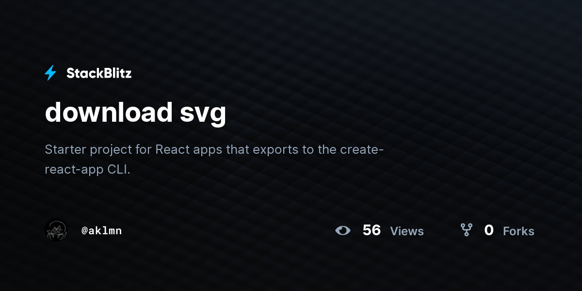 download svg - StackBlitz