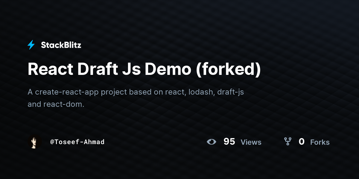 react-draft-js-demo-forked-stackblitz