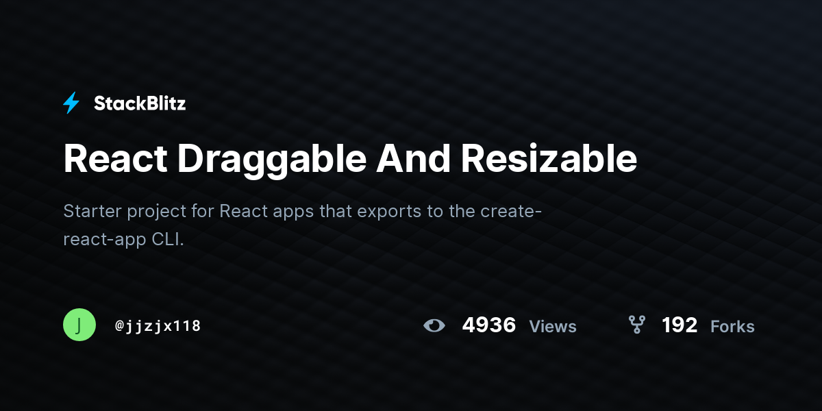 react-draggable-and-resizable-stackblitz