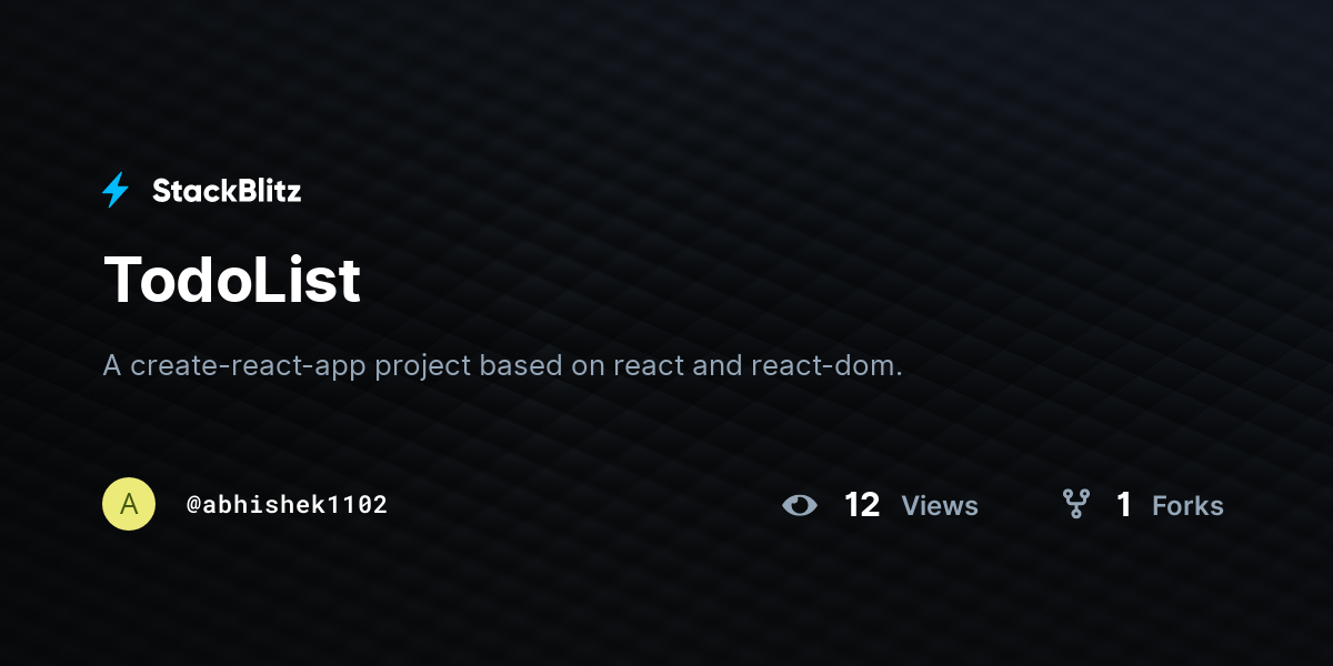 TodoList - StackBlitz