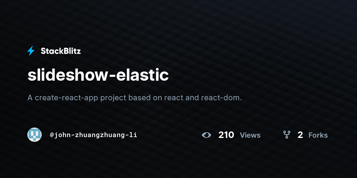 slideshow-elastic - StackBlitz