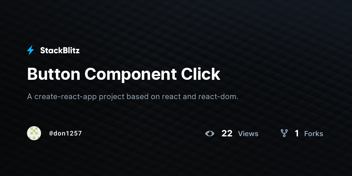 Button Component Click - StackBlitz