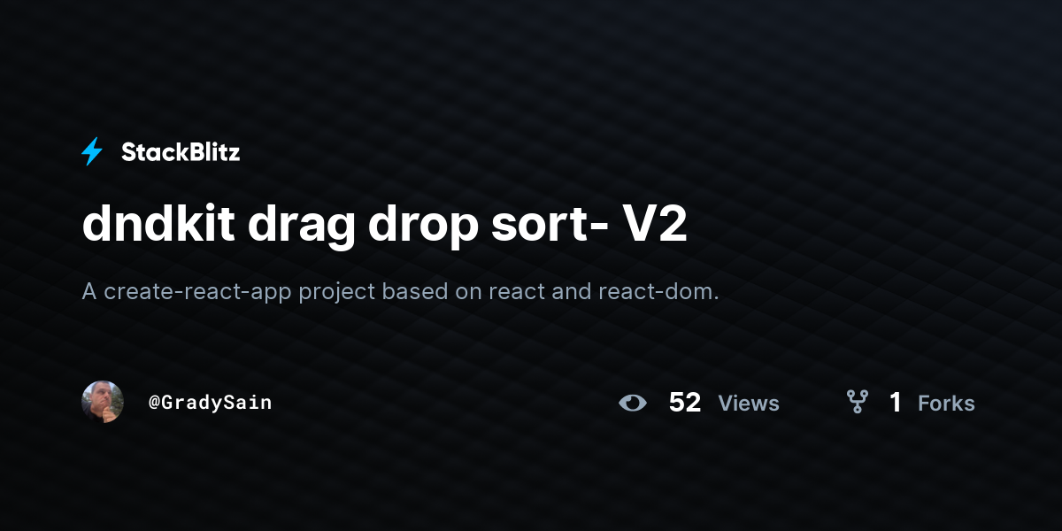 dndkit drag drop sort- V2 - StackBlitz