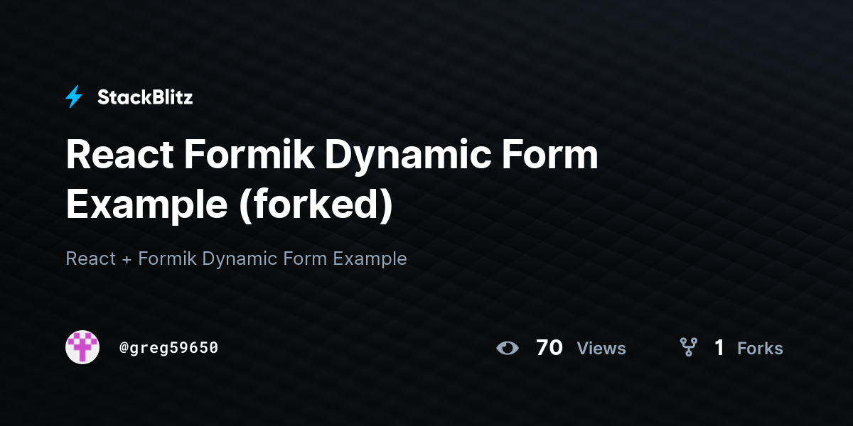 react-formik-dynamic-form-example-forked-stackblitz