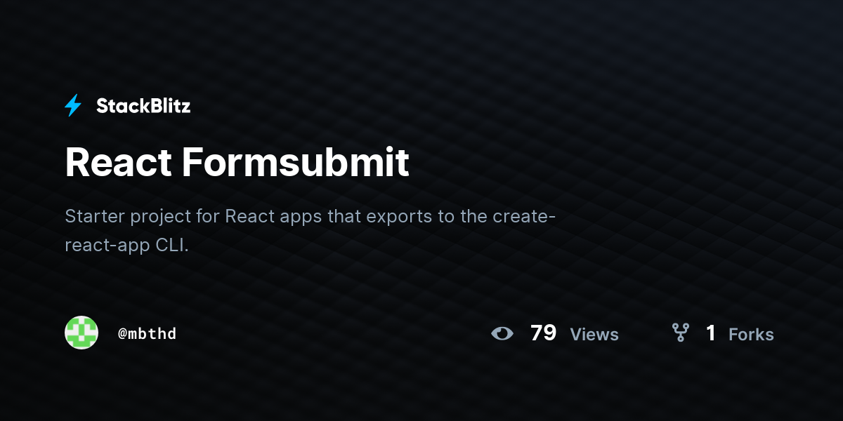 react-formsubmit-stackblitz