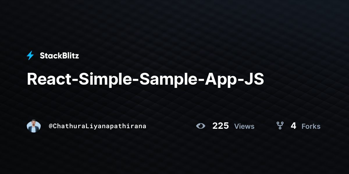 React-Simple-Sample-App-JS - StackBlitz