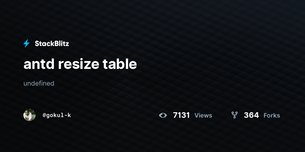 antd resize table - StackBlitz
