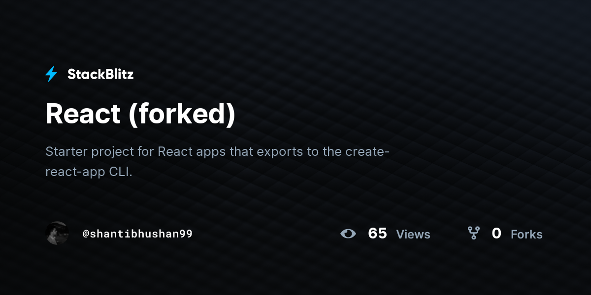 react-forked-stackblitz