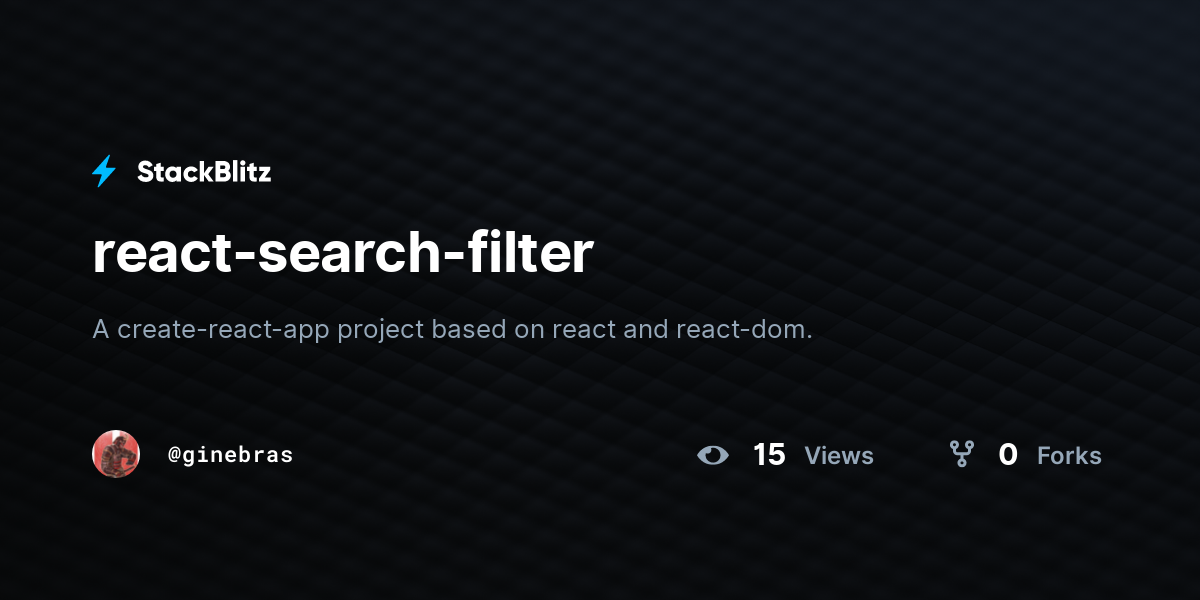 react-search-filter-stackblitz