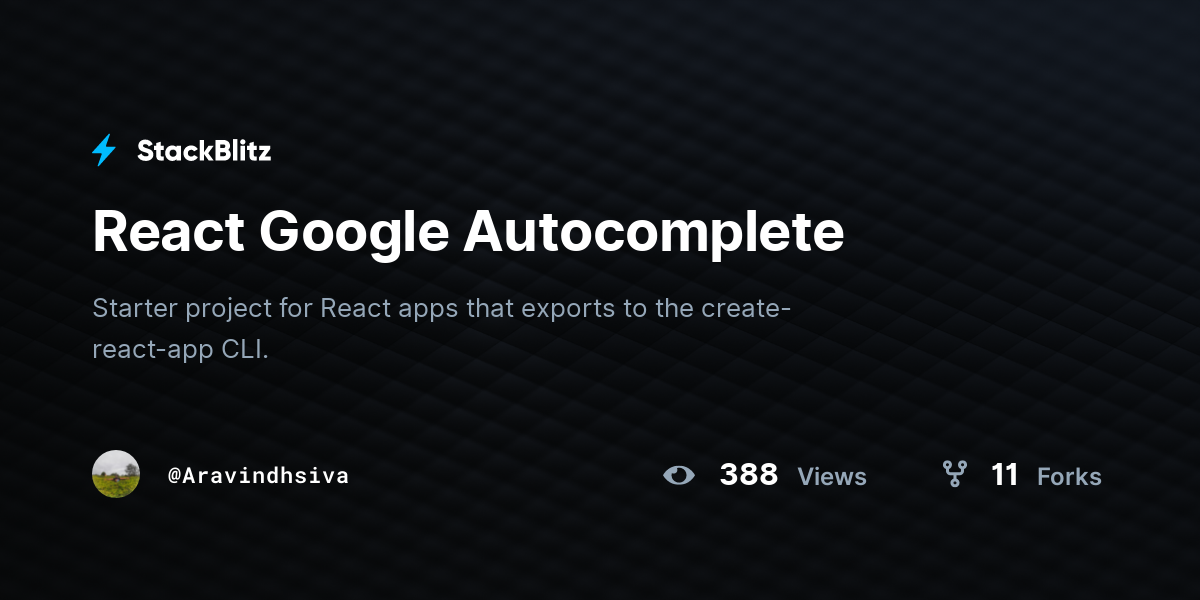 react-google-autocomplete-stackblitz