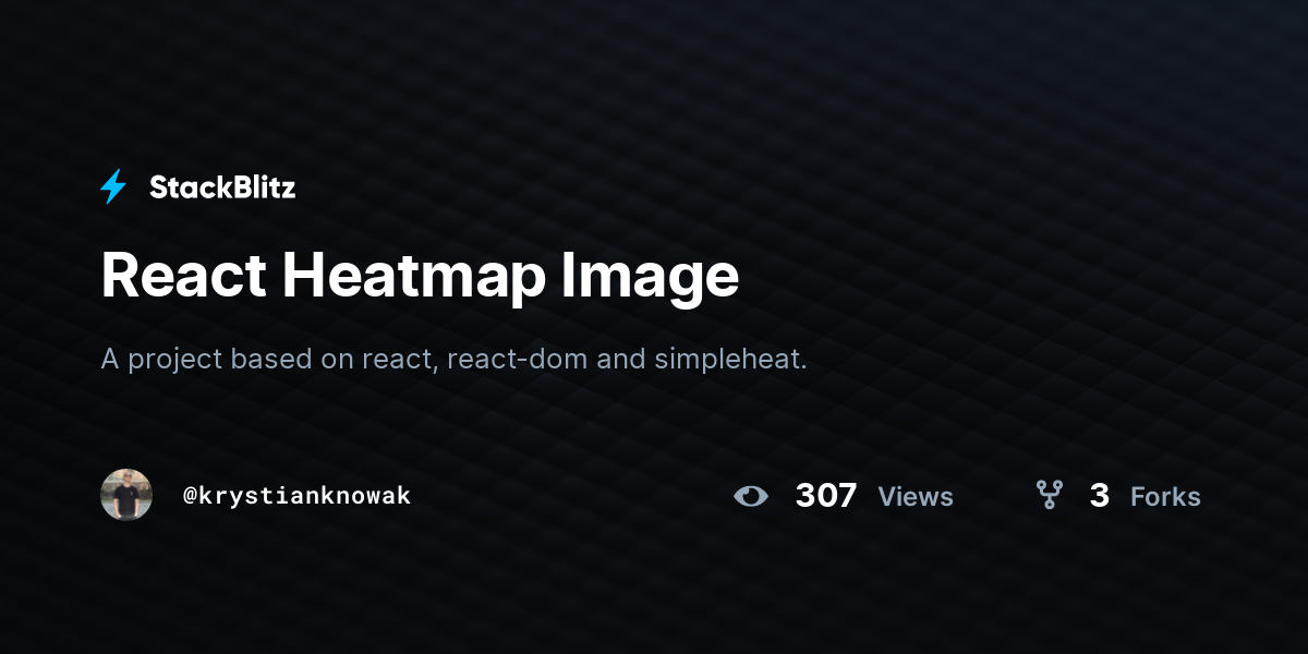 React Heatmap Image - StackBlitz