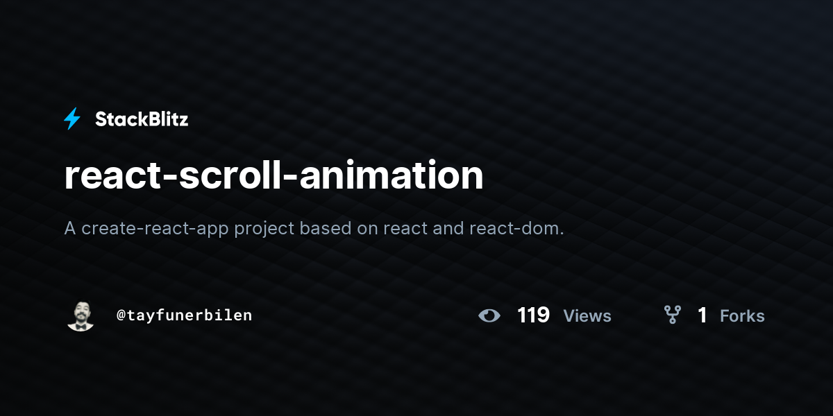 react-scroll-animation-stackblitz