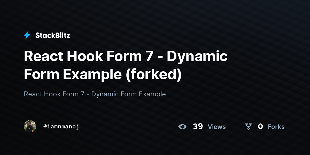 react hook form simple example