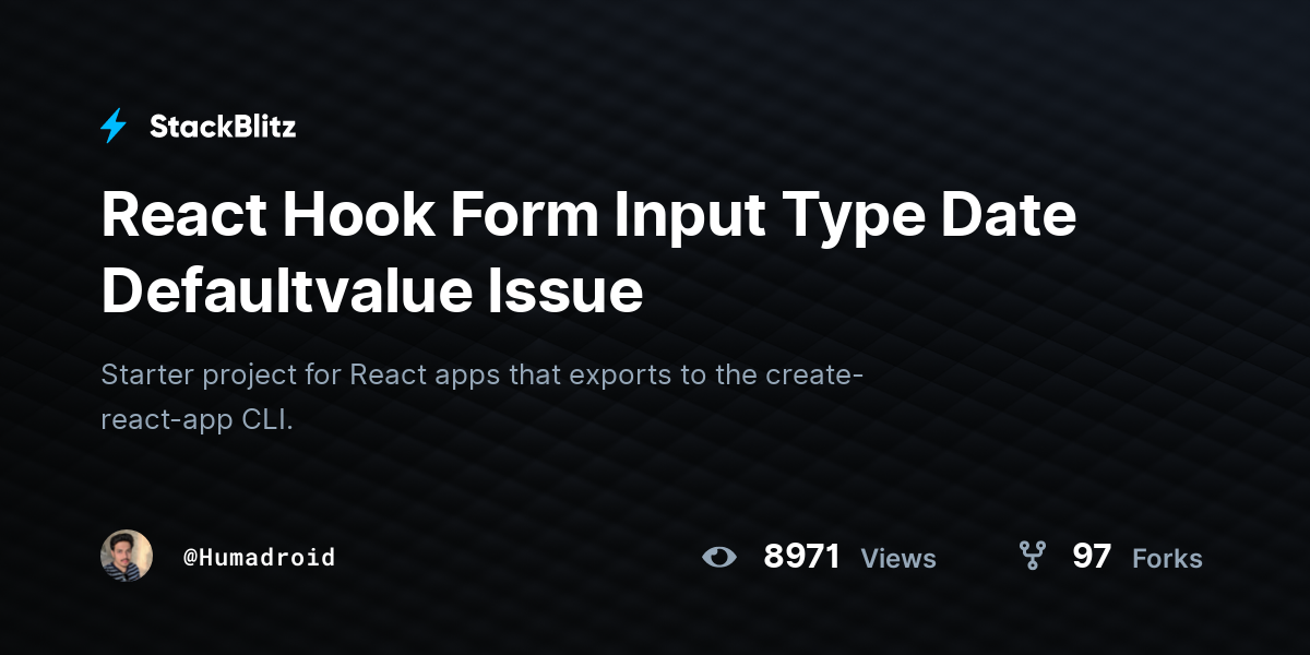 react-hook-form-input-type-date-defaultvalue-issue-stackblitz