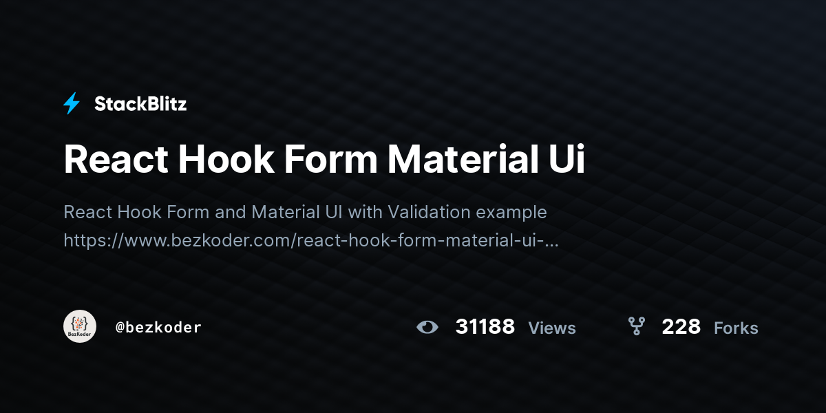 react-hook-form-material-ui-stackblitz
