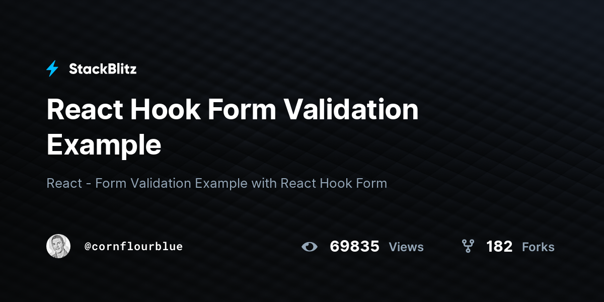 react-hook-form-validation-example-stackblitz