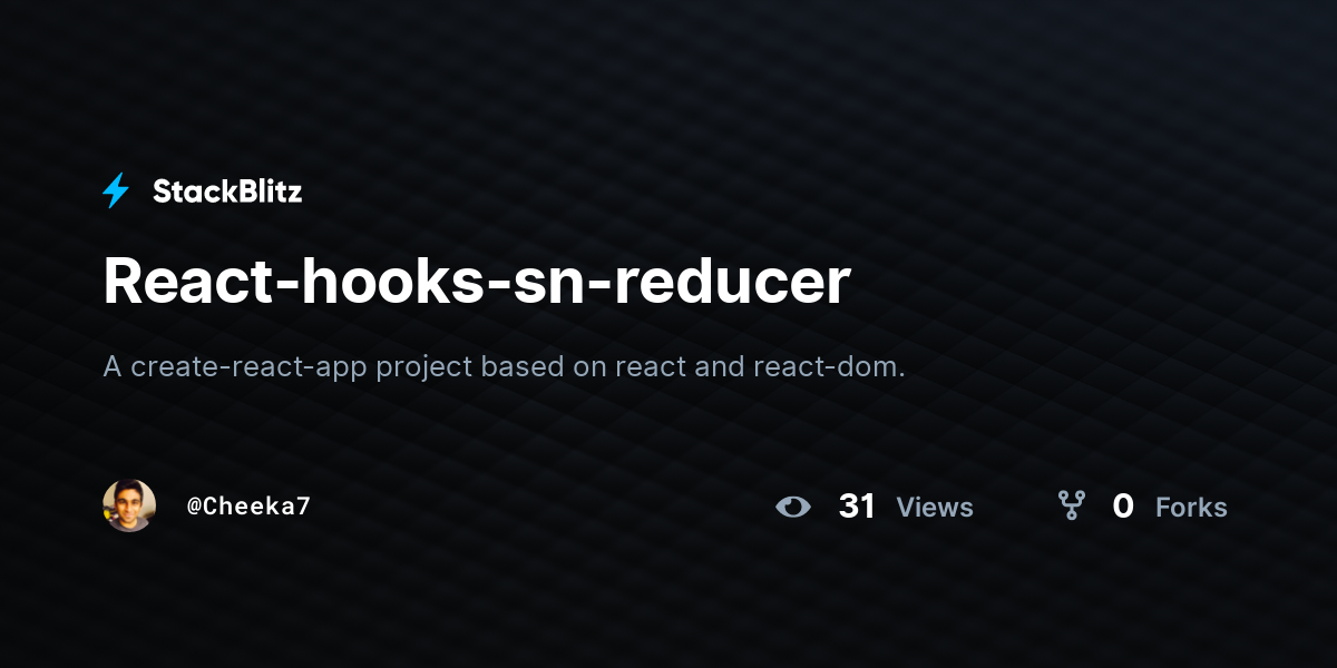 react-hooks-sn-reducer-stackblitz