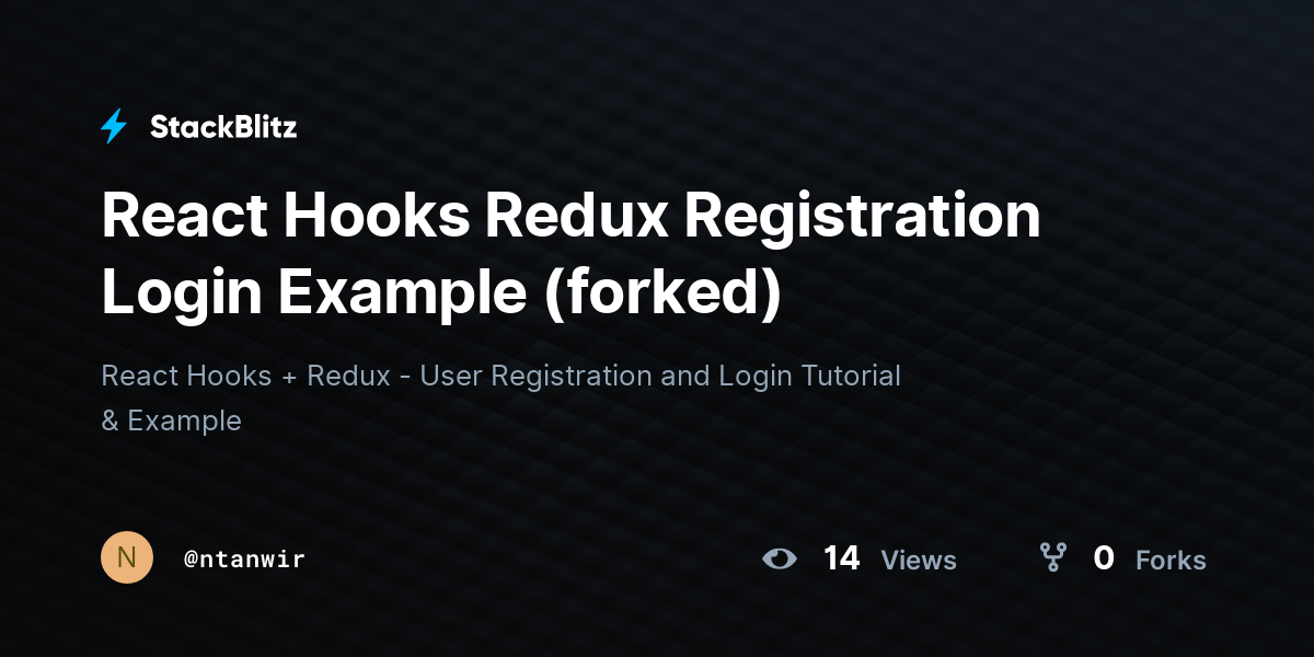 react-hooks-redux-registration-login-example-forked-stackblitz