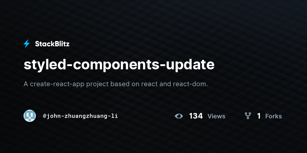 styled-components-update - StackBlitz