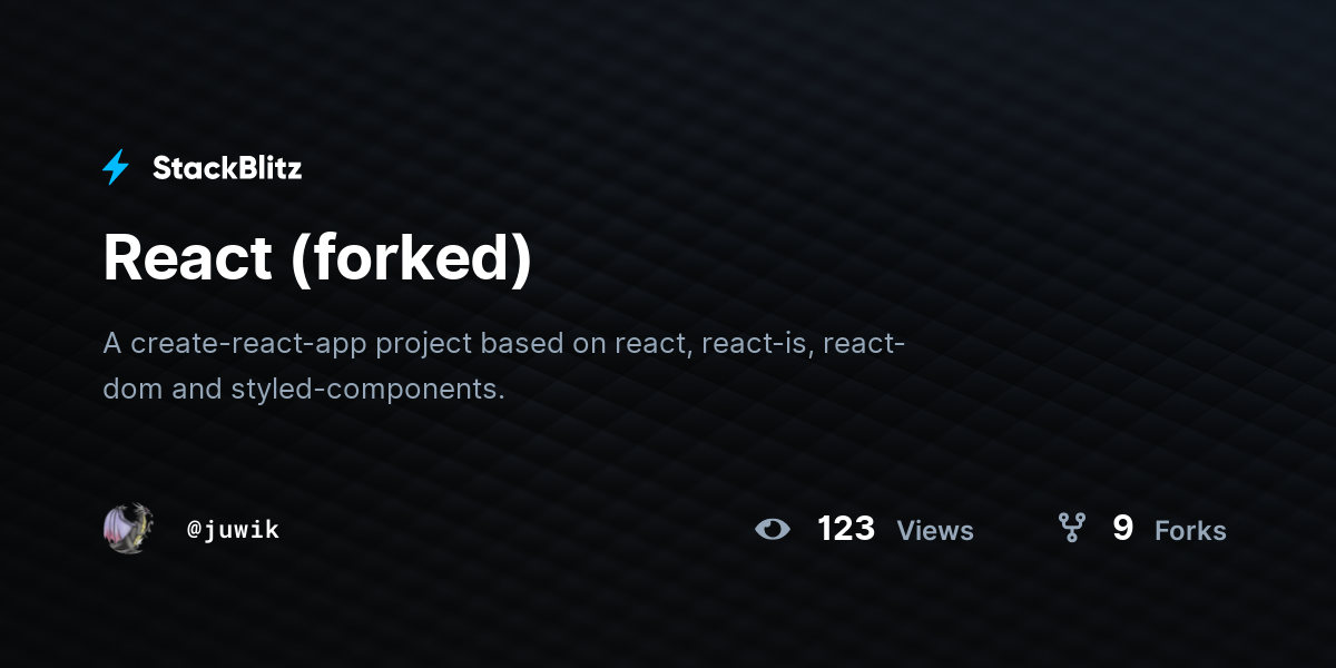 react-forked-stackblitz