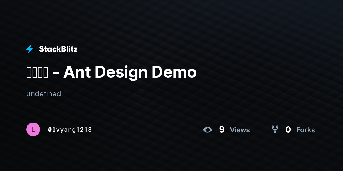 按钮类型 - Ant Design Demo - StackBlitz