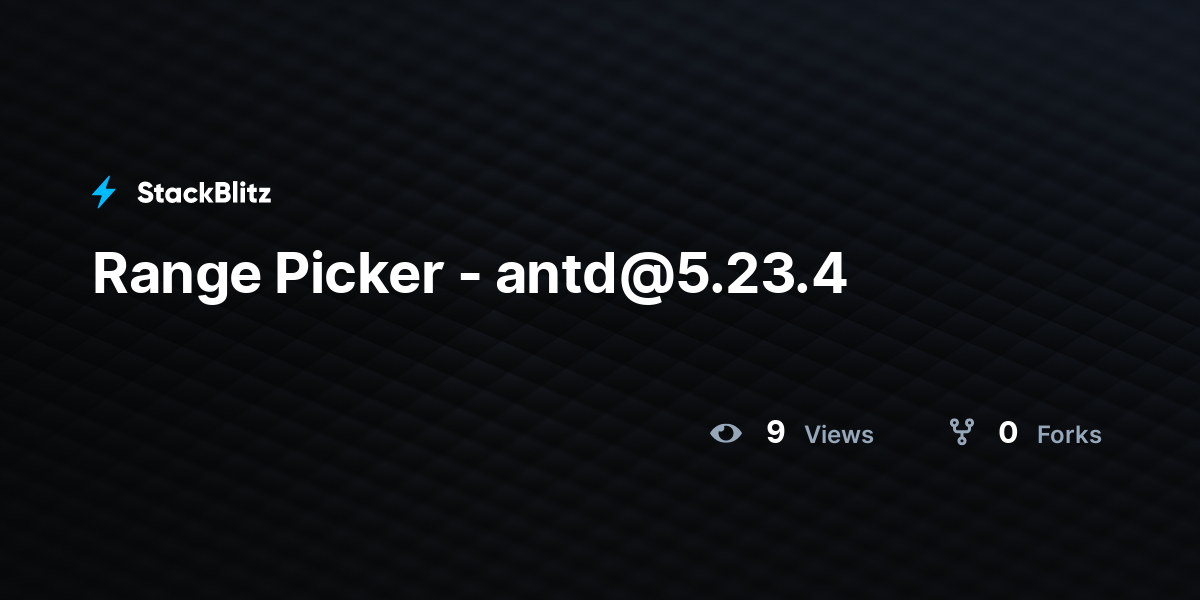 Range Picker - antd@5.23.4 - StackBlitz