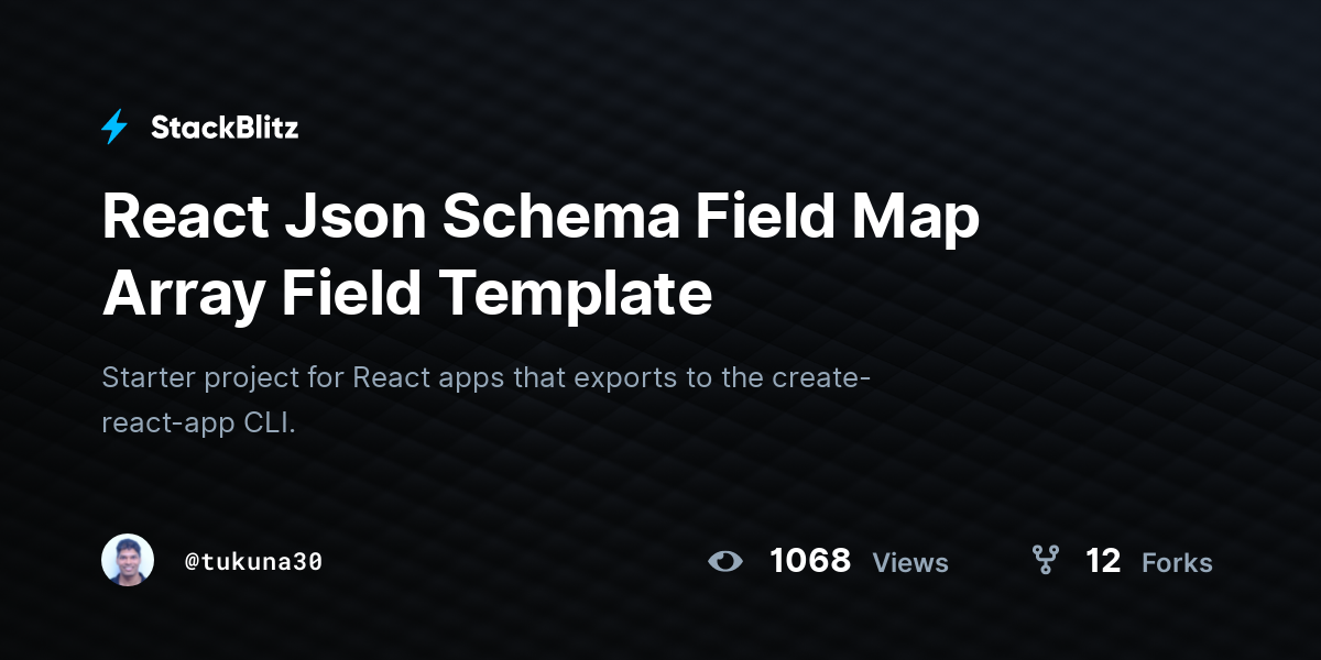 react-json-schema-field-map-array-field-template-stackblitz