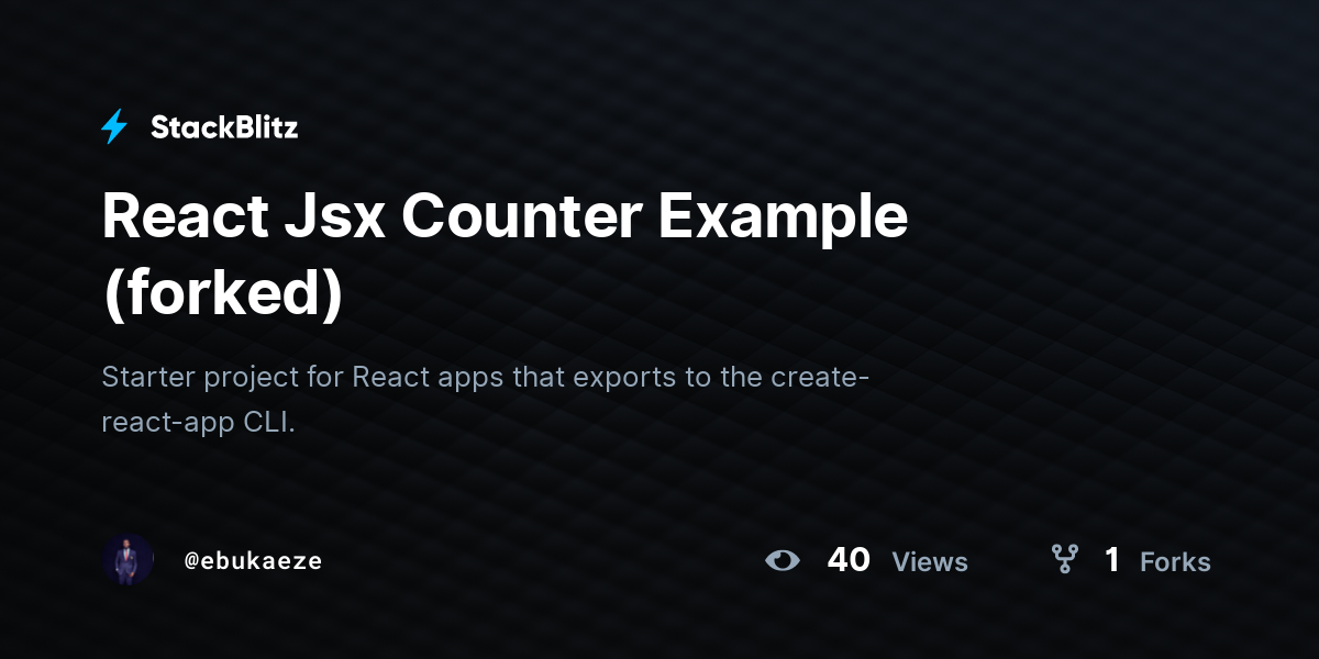 how to create counter in react js